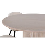 Round dining set (bianca, velvet)