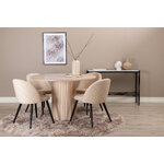 Round dining set (bianca, velvet)