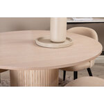 Round dining set (bianca, velvet)