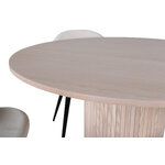 Round dining set (bianca, velvet)