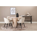 Round dining set (bianca, velvet)