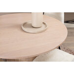 Round dining set (bianca, polar)