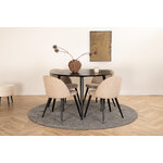 Round dining set (dip, velvet)