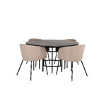 Round dining set (copenhagen, berit)