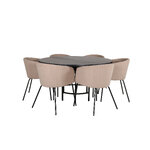 Round dining set (copenhagen, berit)