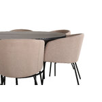 Round dining set (copenhagen, berit)