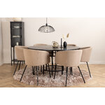 Round dining set (copenhagen, berit)