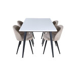 Rectangular dining set (jimmy, velvet)