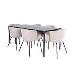 Rectangular dining set (pelle, berit)