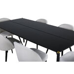 Rectangular dining set (pelle, velvet)