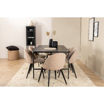 Rectangular dining set (uno, velvet)