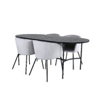 Oval dining set (skate, berit)