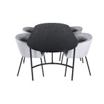 Oval dining set (skate, berit)