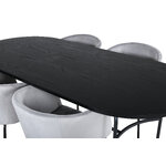 Oval dining set (skate, berit)