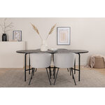 Oval dining set (skate, berit)