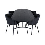 Oval dining set (skate, berit)