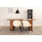 Oval dining set (bianca, velvet)