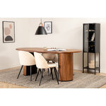 Oval dining set (bianca, velvet)