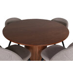 Round dining set (bianca, velvet)