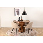 Round dining set (bianca, velvet)