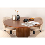 Round dining set (bianca, velvet)