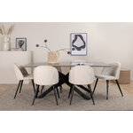 Rectangular dining set (piazza, velvet)