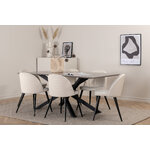 Rectangular dining set (piazza, velvet)