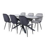 Rectangular dining set (piazza, emma)