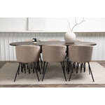 Rectangular dining set (stone oval, berit)