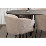 Rectangular dining set (stone oval, berit)