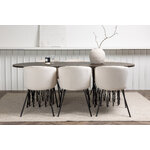 Rectangular dining set (stone oval, berit)