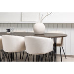 Rectangular dining set (stone oval, berit)