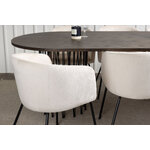 Rectangular dining set (stone oval, berit)