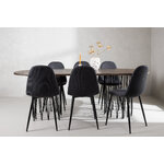 Oval dining set (stone oval, polar)