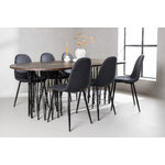 Oval dining set (stone oval, polar)