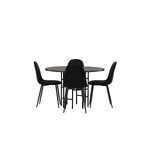 Round dining set (copenhagen, polar)