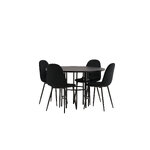 Round dining set (copenhagen, polar)