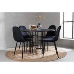 Round dining set (copenhagen, polar)