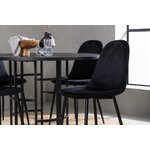 Round dining set (copenhagen, polar)