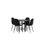 Round dining set (copenhagen, polar)