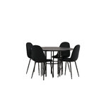 Round dining set (copenhagen, polar)