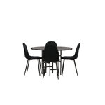 Round dining set (copenhagen, polar)