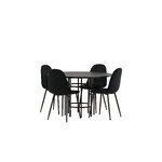 Round dining set (copenhagen, polar)