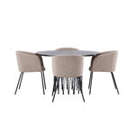 Round dining set (stone round, berit)