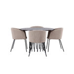 Round dining set (stone round, berit)