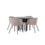 Round dining set (stone round, berit)