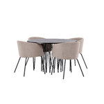 Round dining set (stone round, berit)