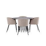 Round dining set (stone round, berit)