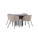 Round dining set (stone round, berit)