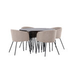 Round dining set (stone round, berit)